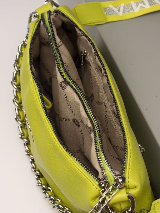 LACCOMA сумка Царина-Л815-лайм эко кожа хлопок фото 5