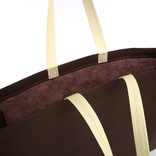 Сумка пляжная без застёжки, цвет коричневый - Simaland фото 3