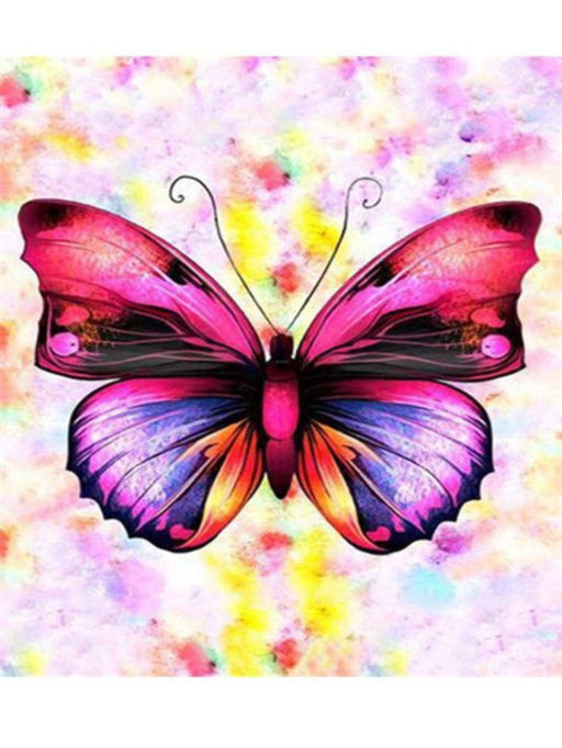 Алмазная мозаика без подрамника "Бабочка", 15х20 см