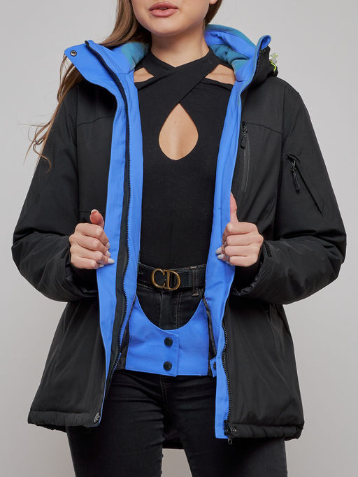 Горнолыжный костюм женский зимний черного цвета 005Ch - Chunmai фото 12