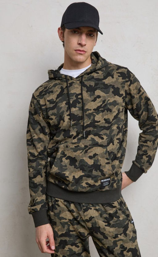 Толстовка F411-0590 khaki camo