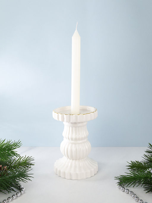 Подсвечник 9,1х9,1х12,9 см / 7093 /уп 36/новогодний