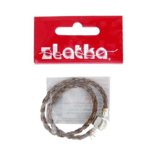 Zlatka Браслет плетеный RBL-01 21 см 5 шт СК/Распродажа №12 бронза металлик  фото 4