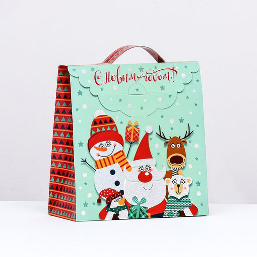 Цена за 5 шт. Подарочная коробка Весёлая команда, 21,4 х 22,5 х 9,3 см - Simaland фото 2