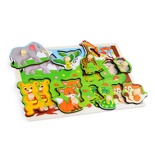 Пазл-вкладыш Осенняя прогулка - Щепочка фото 3