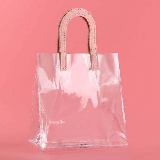 Пакет подарочный из ПВХ, розовый, 20?18?10 см - UPAK LAND фото 2