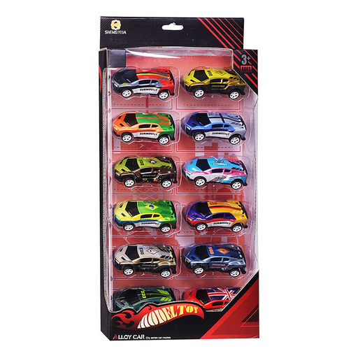 Набор машин "Loy Car" 1:64 (12 шт) металл, в коробке
