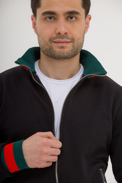 ФУТЕР 3х нитка ИНТЕРСОФТ Мужской костюм, черный - Knitka wear фото 5