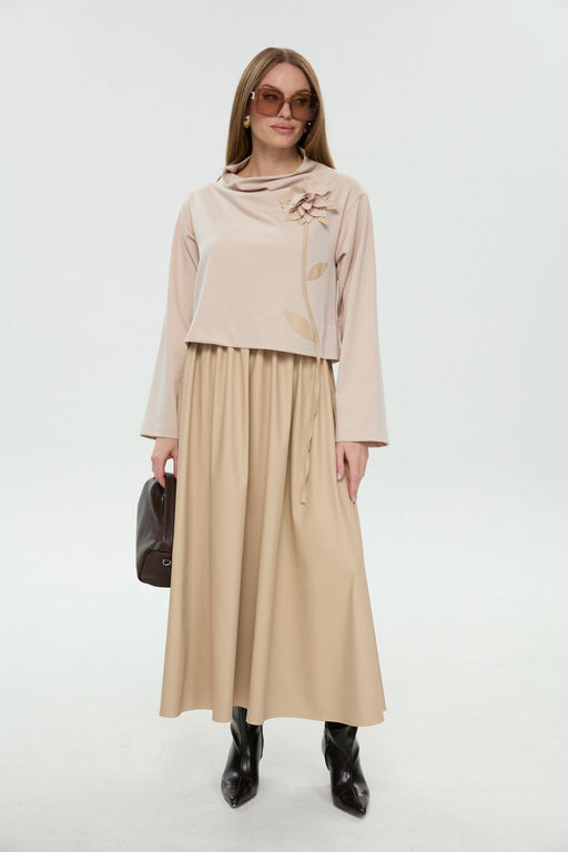 Платье NIKVA н924-13 капучино  фото 5