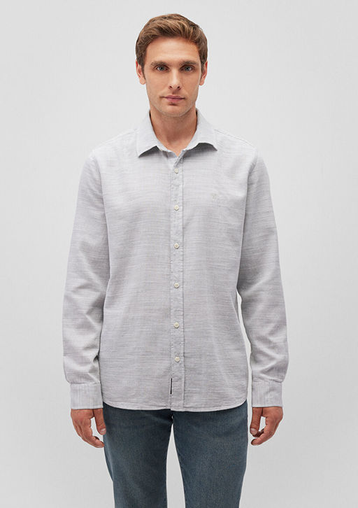 Gri Gomlek - Mavi фото 3