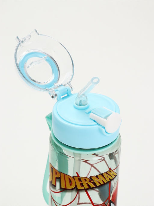 Бутылка пластиковая с трубочкой «Супергерой», 800 мл