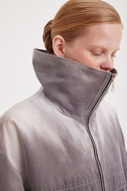 Бомбер из термохрома "Пепел" женский