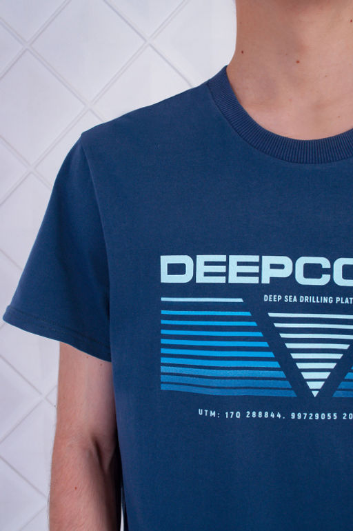 Арт. 61120 Футболка мужская 48-58 (6 шт) Цвет:темно-синий