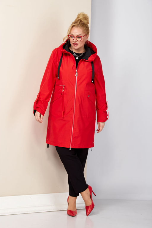 Плащ SHETTI 2188 красный