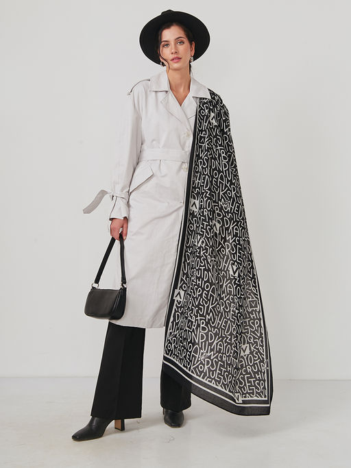 Большой, мягкий, тонкий и очень нежный двусторонний палантин - Tantino фото 2