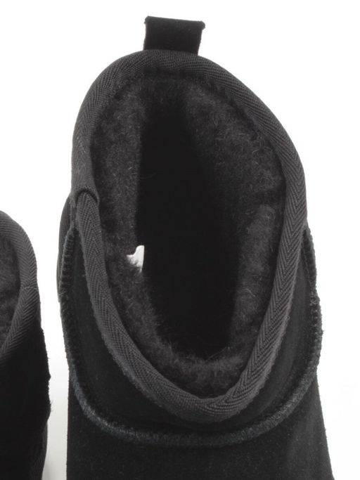 PF8300-1 BLACK Угги женские (натуральная замша, 100% шерсть)