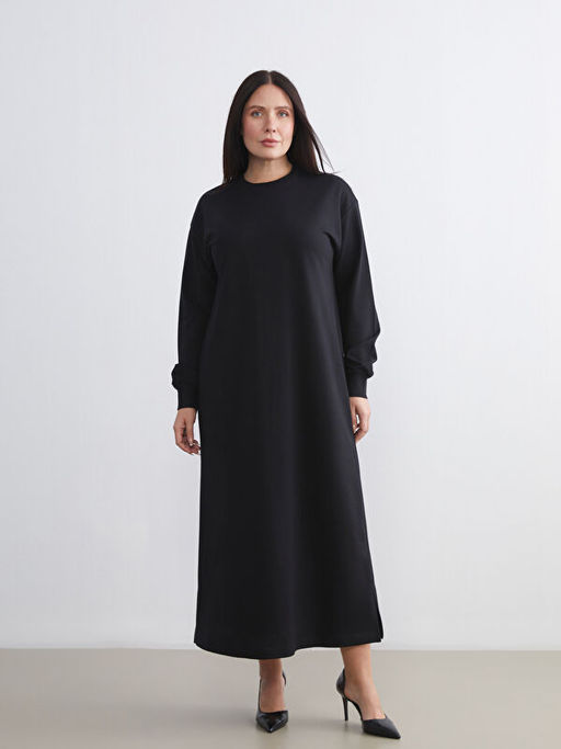 Bisiklet Yaka Sweat Elbise