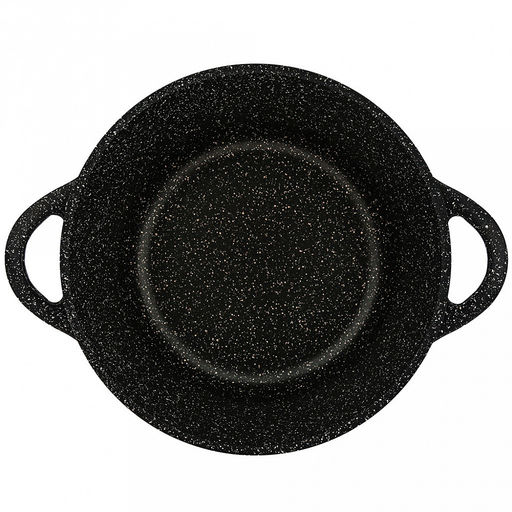 Кастрюля с антипригарным покрытием 3л, д24см "Гранит Induction", h11,5см, s0,4см, литые ручки, стеклянная крышка с пароотводом, форма "Классик волна", подарочная упаковка (Россия) Подходит для всех видов плит, включая индукционную.