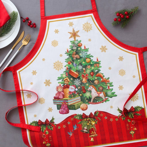 Фартук Этель «Новогодняя сказка», 65×60 см, 100 % хлопок, саржа, 190 г/м²