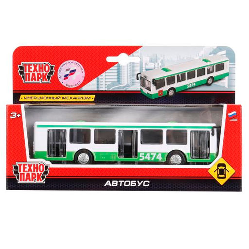 Технопарк. Автобус арт.SB-16-65-BUS-WB металл.инерц. 16,5см, открыв. двери
