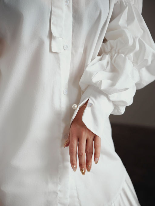 Булавка Стрела 5 см, цвет белый в золоте