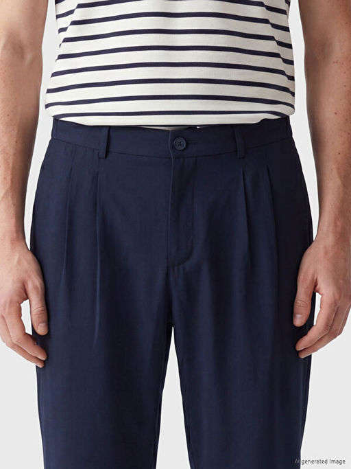 Брюки мужские Regular Fit Gabardin плиссированные
