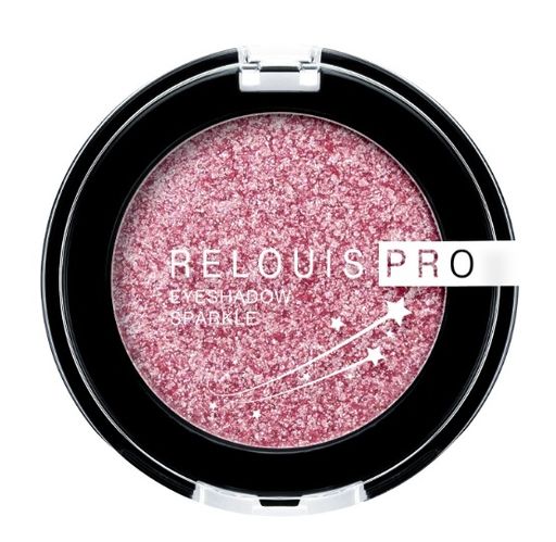 RELOUIS Тени Pro Eyeshadow Sparkle тон 03 Candy pink