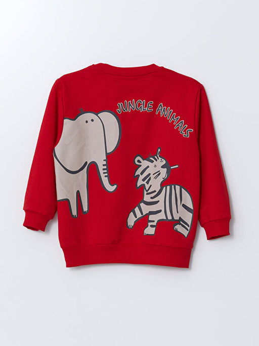 Bisiklet Yaka Bask?l? Erkek Bebek E?ofman Tak?m - Waikiki фото 3