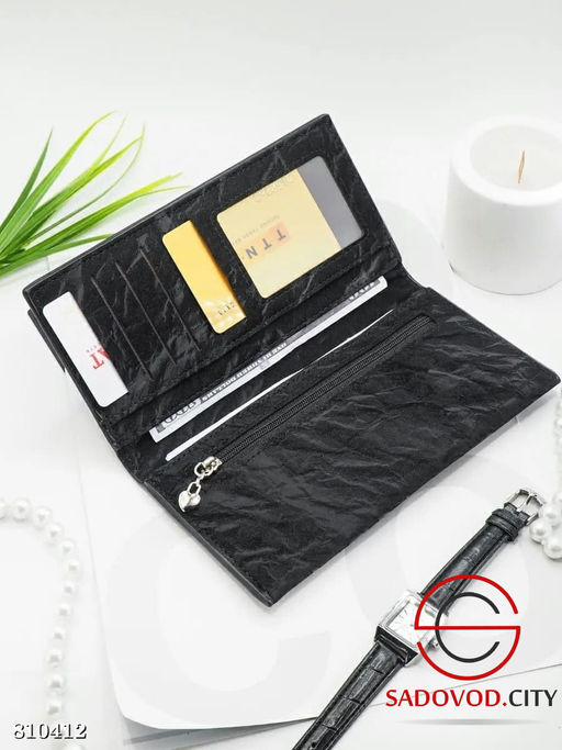 Кошелек большой на магнитной кнопке из экозамши 19см*11см - Bruno фото 14