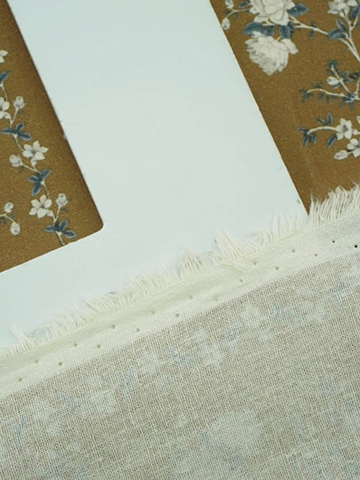 Импорт. хлопок Digital Цветущие дорожки цв.оливково-коричневый, ш.1.4м, хлопок-100%, 135гр/м.кв - Купава фото 7