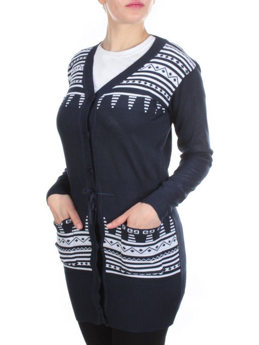 8506 Кардиган женский (80% хлопок, 20% anti-pillfibre) - Фабричный китай фото 3
