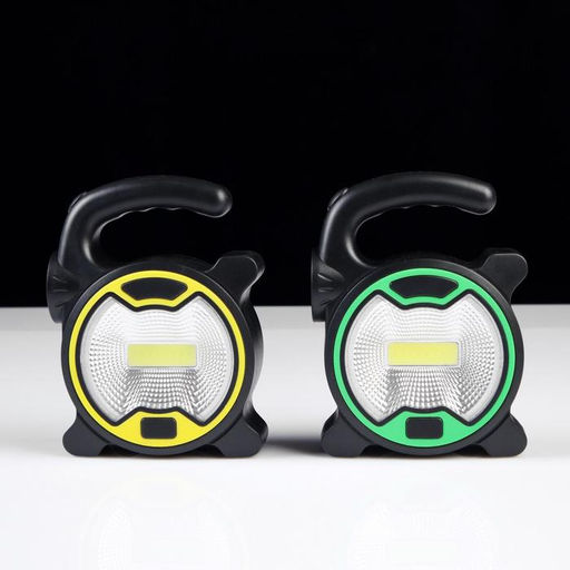 Фонарь ручной 3 Вт, 1 LED, 1 COB, 3 АА, 2 режима, зеленый - Simaland фото 4