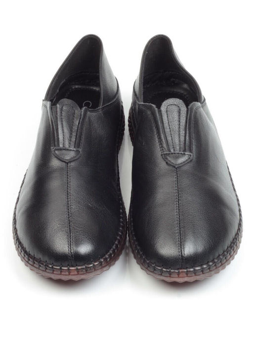 03-5915 BLACK Полуботинки женские (натуральная кожа)