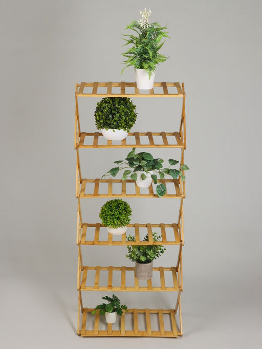 Стеллаж универсальный, 6 полок, 50×25×110 см, напольный, открытый, Greengo