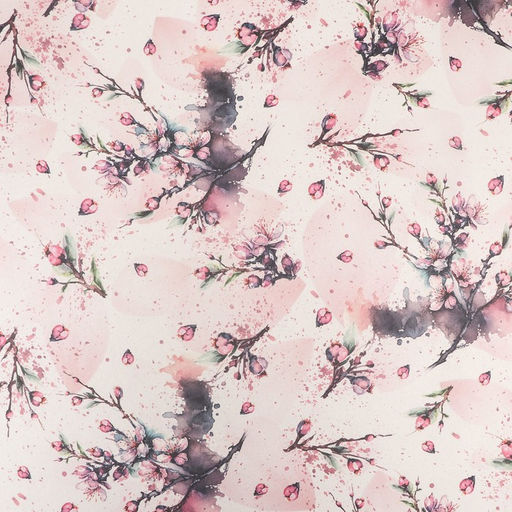 Цена за 10 шт. Бумага упаковочная, крафт белый Сакура, 70х100 см - UPAK LAND фото 4