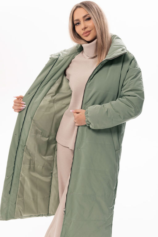 Пальто Golden Valley 7138 зеленый  фото 2