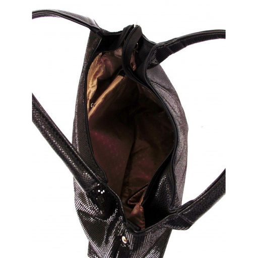 Сумка женская натуральная кожа ADEL-177 (отделка ИСК/КОЖА), 1отд+кар/пер, черный 261758 - Adelia фото 3