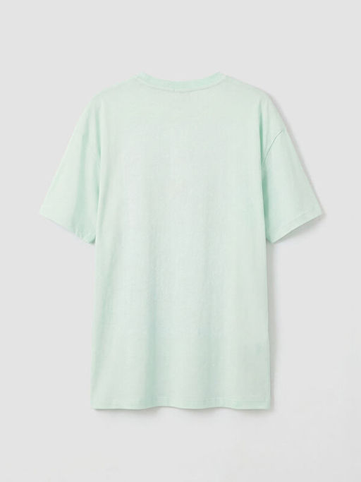 Bisiklet Yaka K?z ?ocuk Bask?l? Ti??rt