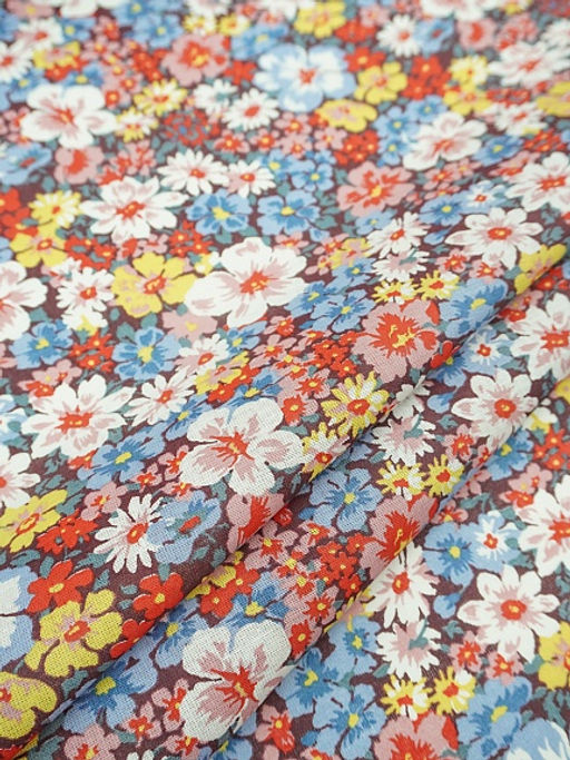 Ситец Цветение лета, ш.0.8м, хлопок-100%, 85гр/м.кв - Купава фото 2