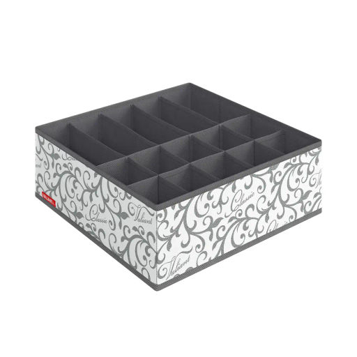 Органайзер для белья универсальный без крышки, 15 секций, 32*32*12 см, CLASSIC GREY, шт - Valiant фото 5