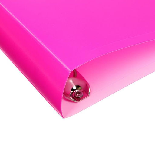 Папка на 4 кольцах А4, Calligrata, 40 мм, 500 мкм, розовая  фото 3