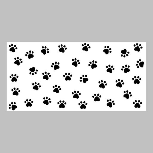 Защитная самоклеящаяся пленка на месте кормления/туалета питомца Лапки черные 50х25 см - Simaland фото 4