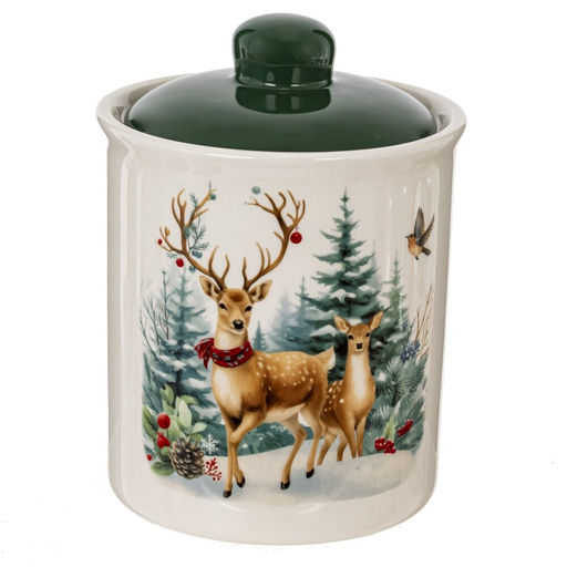 Ёмкость для сыпучих продуктов "Олени", 450 мл, L10 W10 H14 см
