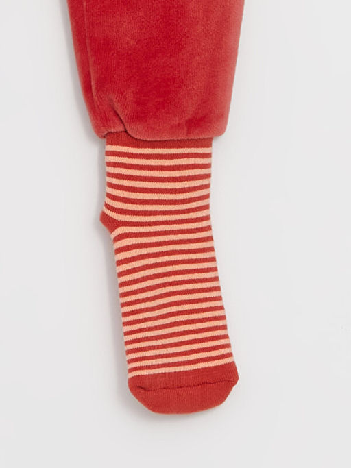 Beli Lastikli Kadife K?z Bebek ?orapl? Pijama Alt 2li - Waikiki фото 3