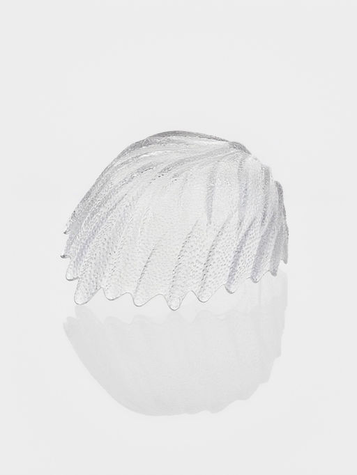 Набор салатников «Лист», 3 шт., размер 1 шт.: 21.5×15.5×11 см, стекло, прозрачный