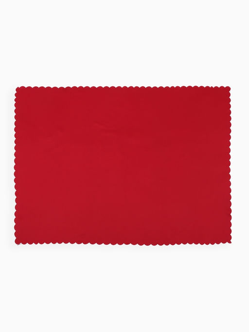 Скатерть Доляна, однотонная, 140?180 см, красная, 140 г/м?, 100% п/э