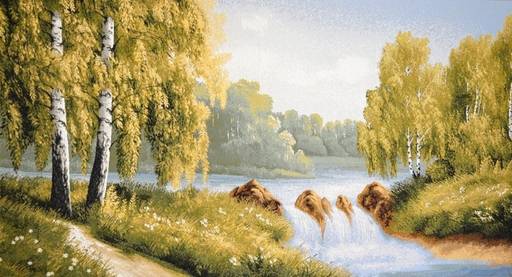 Дорожка у порога- гобеленовый купон 50х88 см - Гобеленглавснаб фото 2