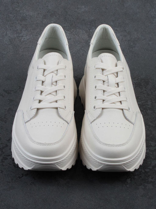 03-YC282-2 BEIGE Кроссовки женские (натуральная кожа) - Фабричный китай фото 13