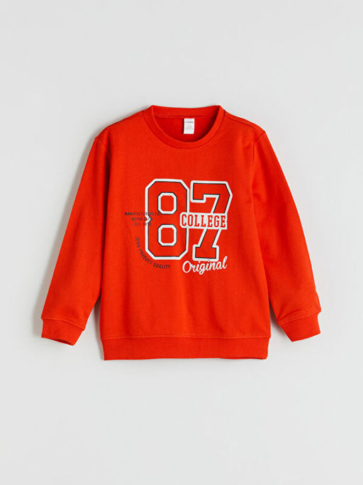 Bisiklet Yaka Erkek ?ocuk Sweatshirt