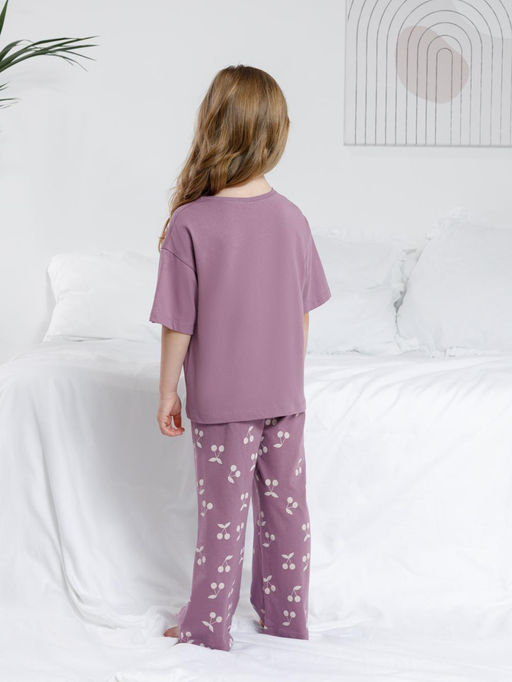 МП 1657/сливовый 3211 Н067.1 пижама для дев